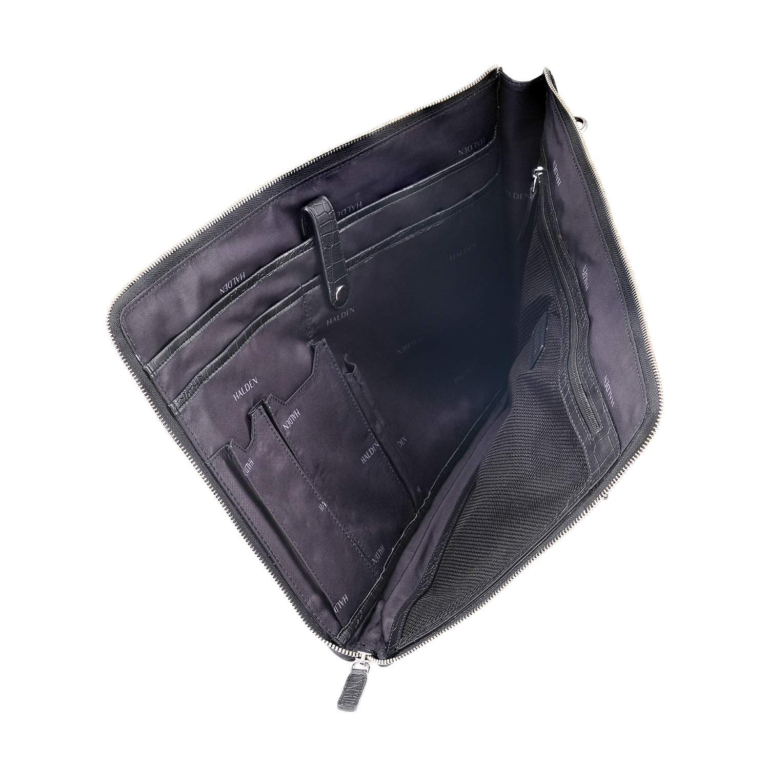 TELON BLACK LAPTOP BAG - CROC