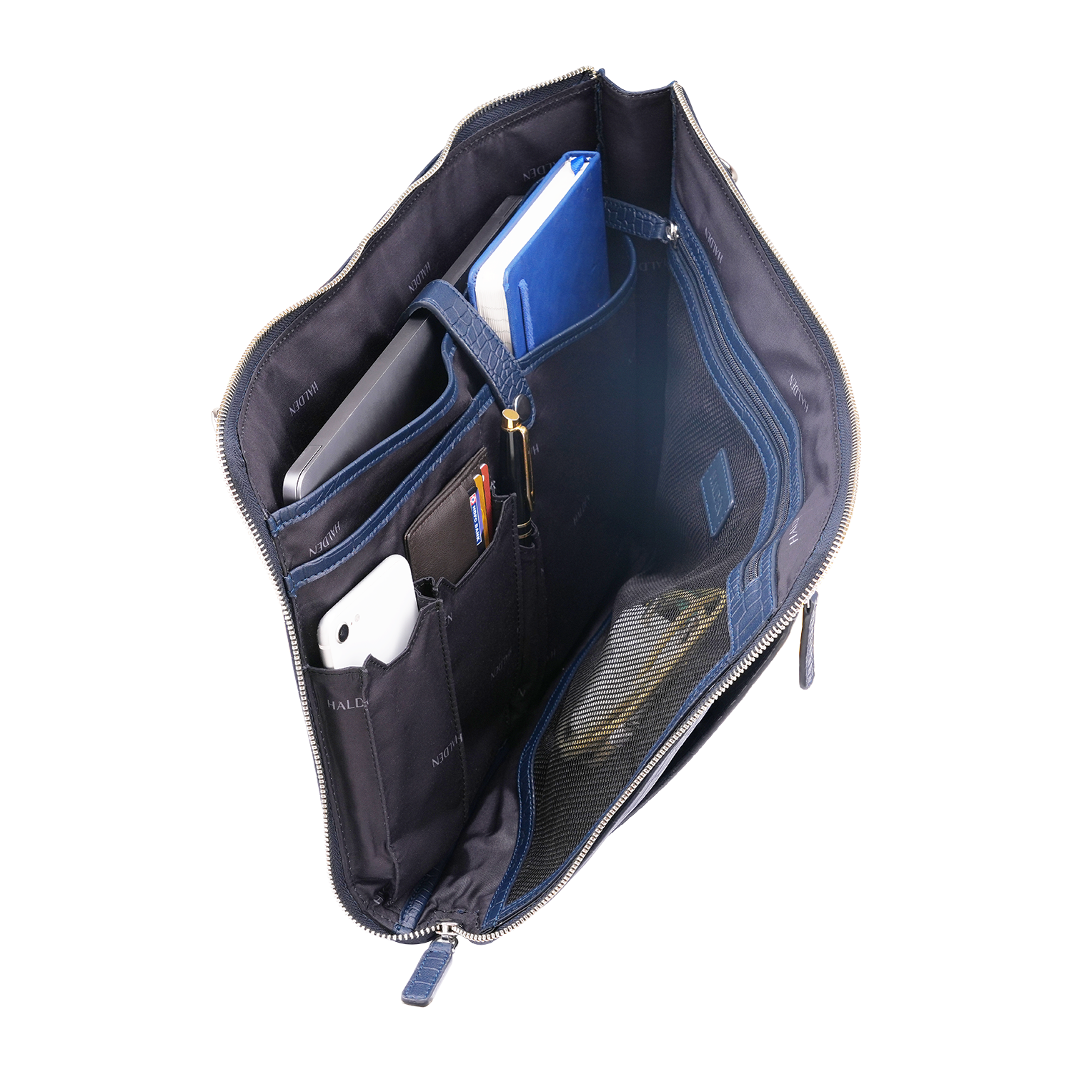 TELON BLUE LAPTOP BAG - CROC