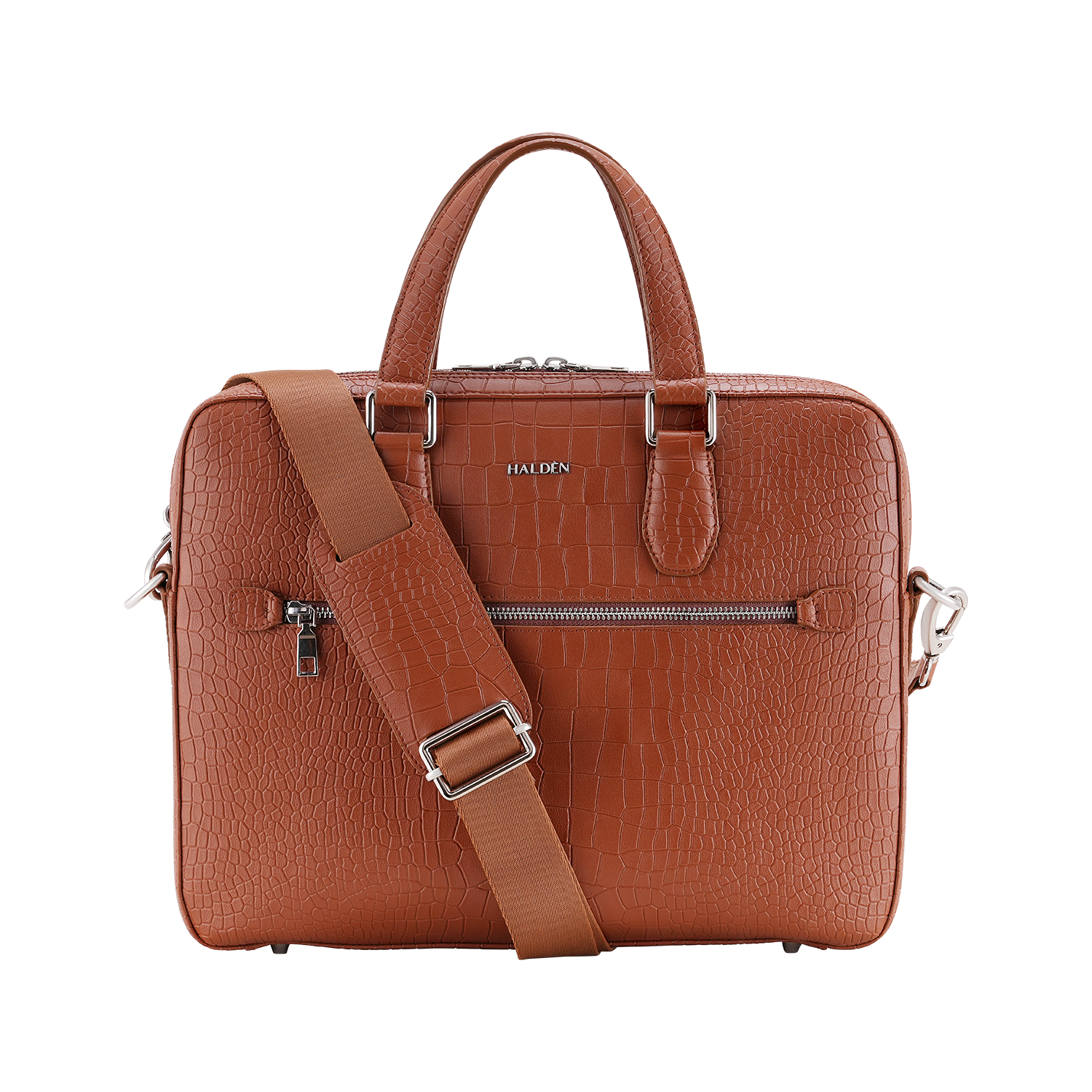 Mayson Tan Laptop Bag - Croc