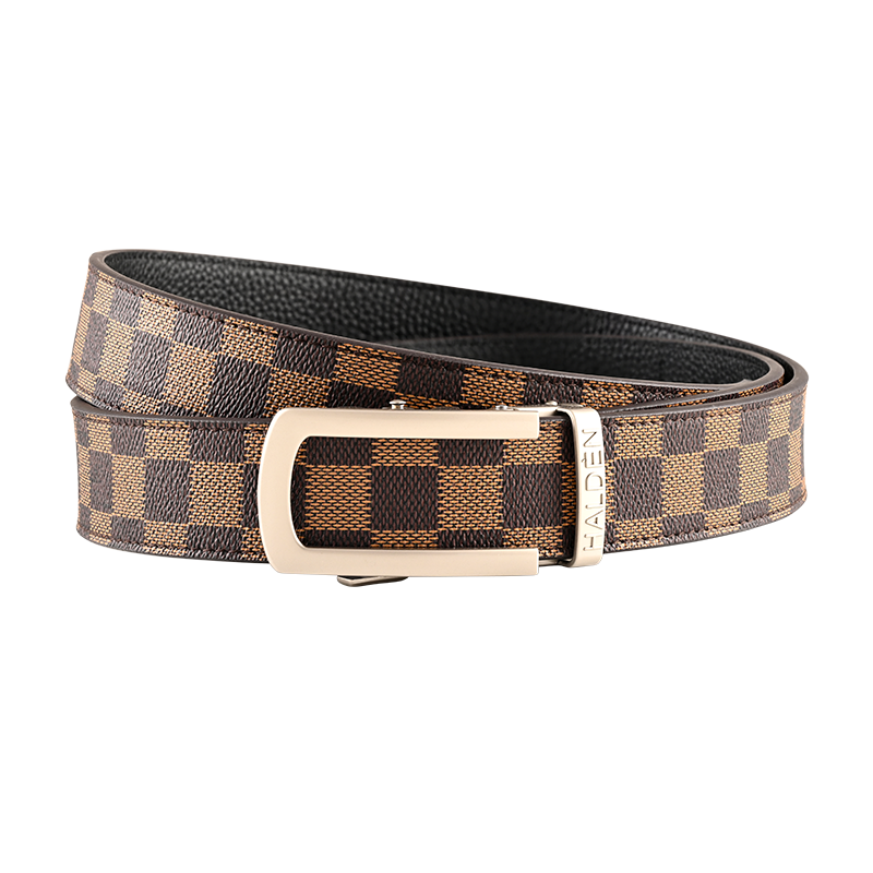 chequer Tan with classic buckle