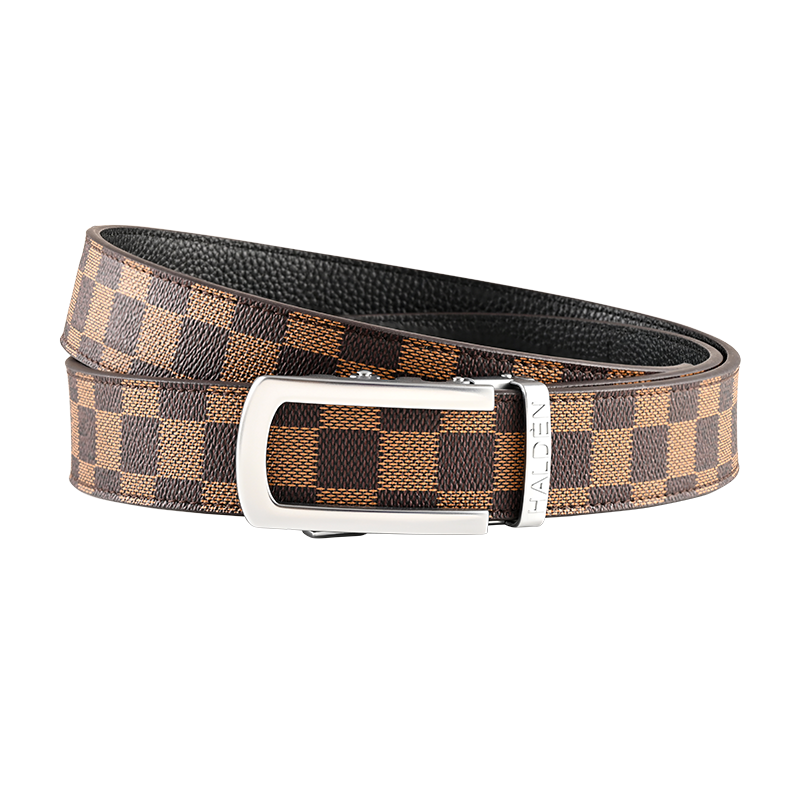 chequer Tan with classic buckle