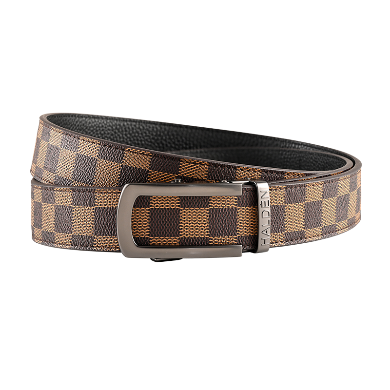 chequer Tan with classic buckle