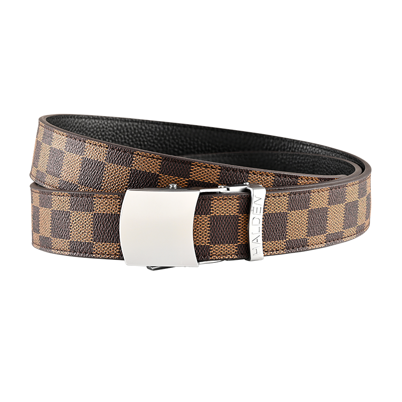 chequer Tan with vintage buckle