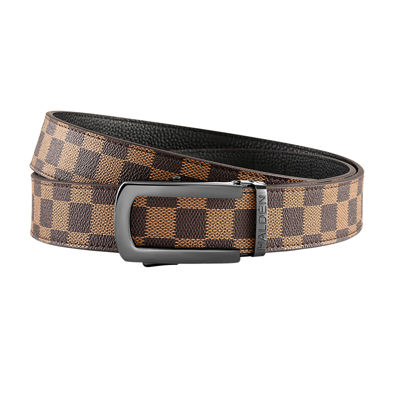 chequer Tan with classic buckle