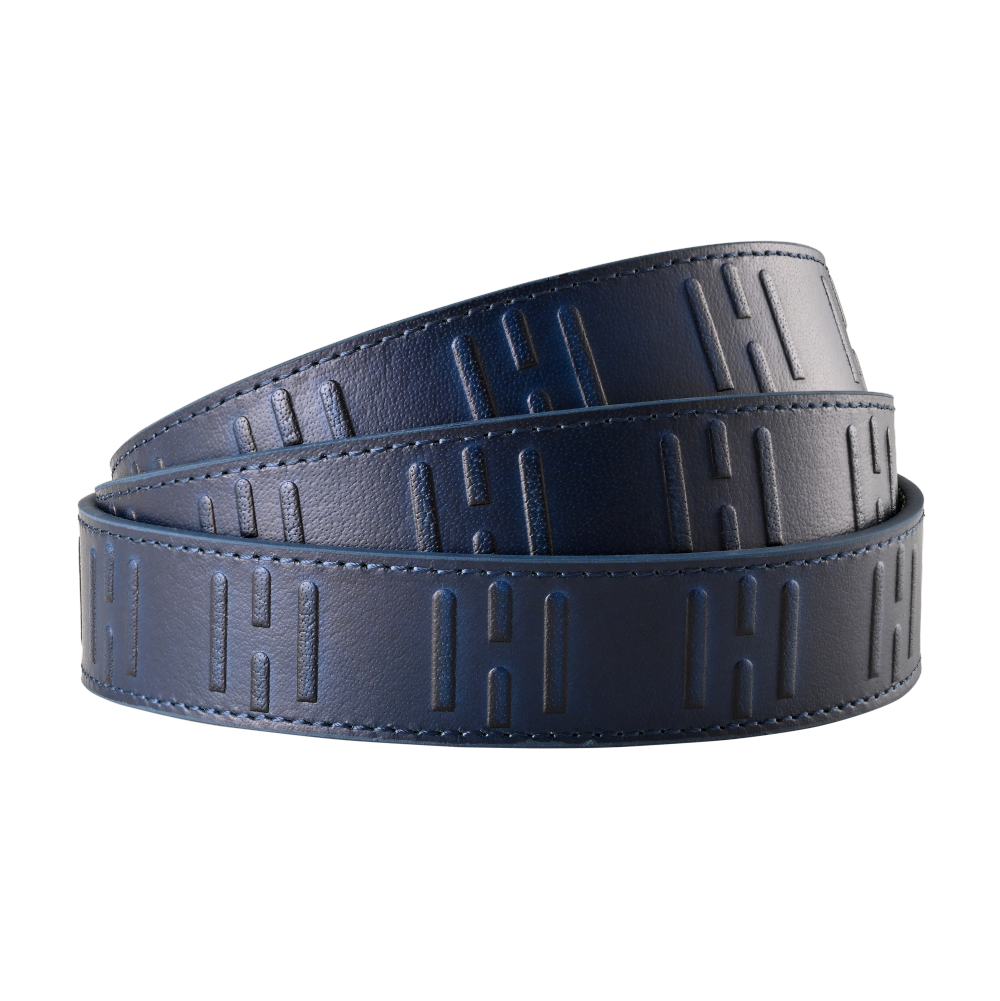 1.25" INVERTED SIGNATURE BLUE STRAP