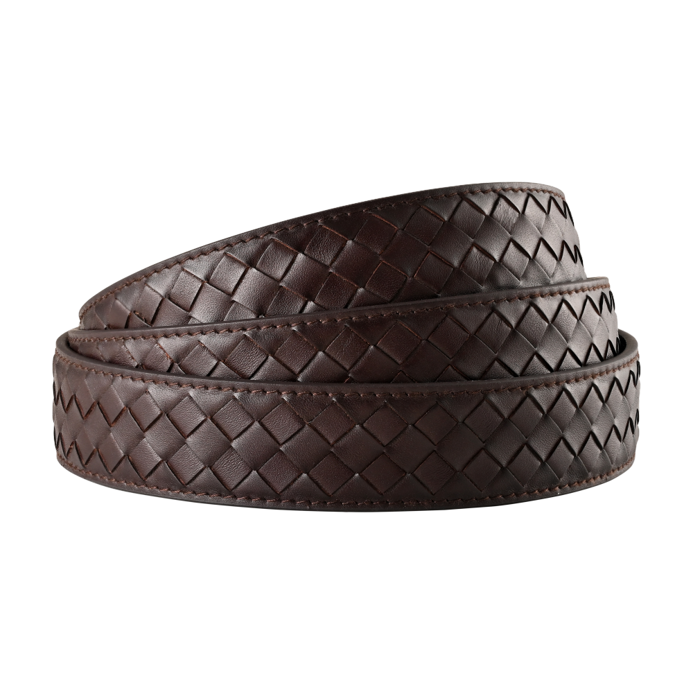 1.25" BRAIDED BROWN STRAP