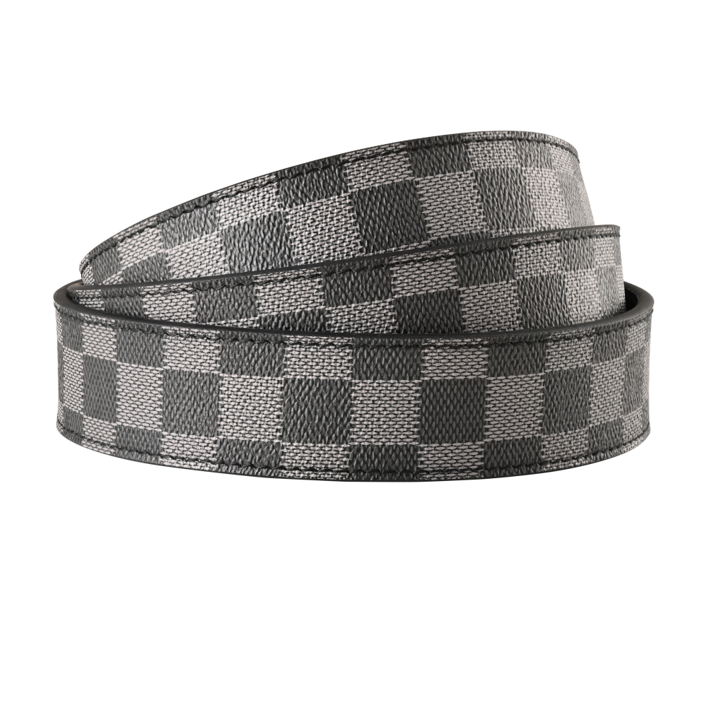 3.4 cm/ 1.5" CHEQUER GREY STRAP