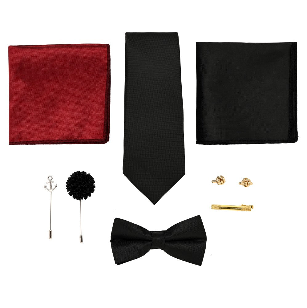 Vivid Red Tie Set