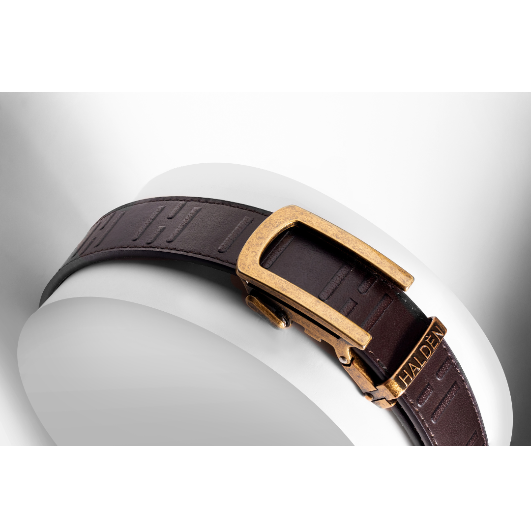 Inverted signature brown with classic buckle