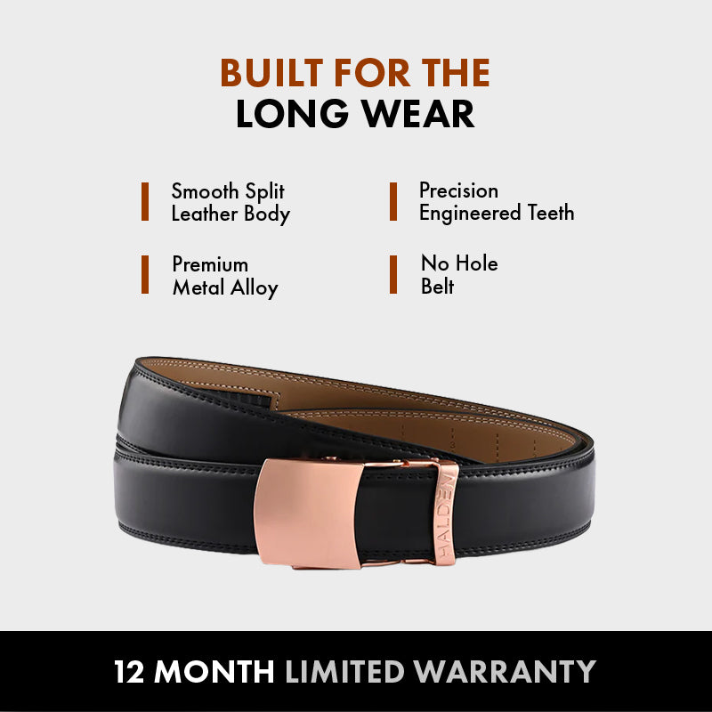 Formal (1.25 Inch) - rose gold matt, Casual (1.5 Inch) - rose gold matt