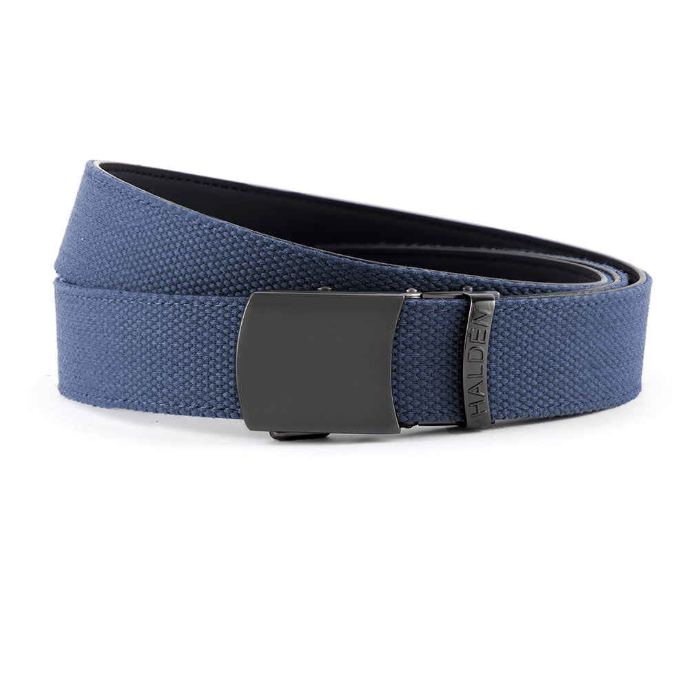 Canvas blue with vintage buckle