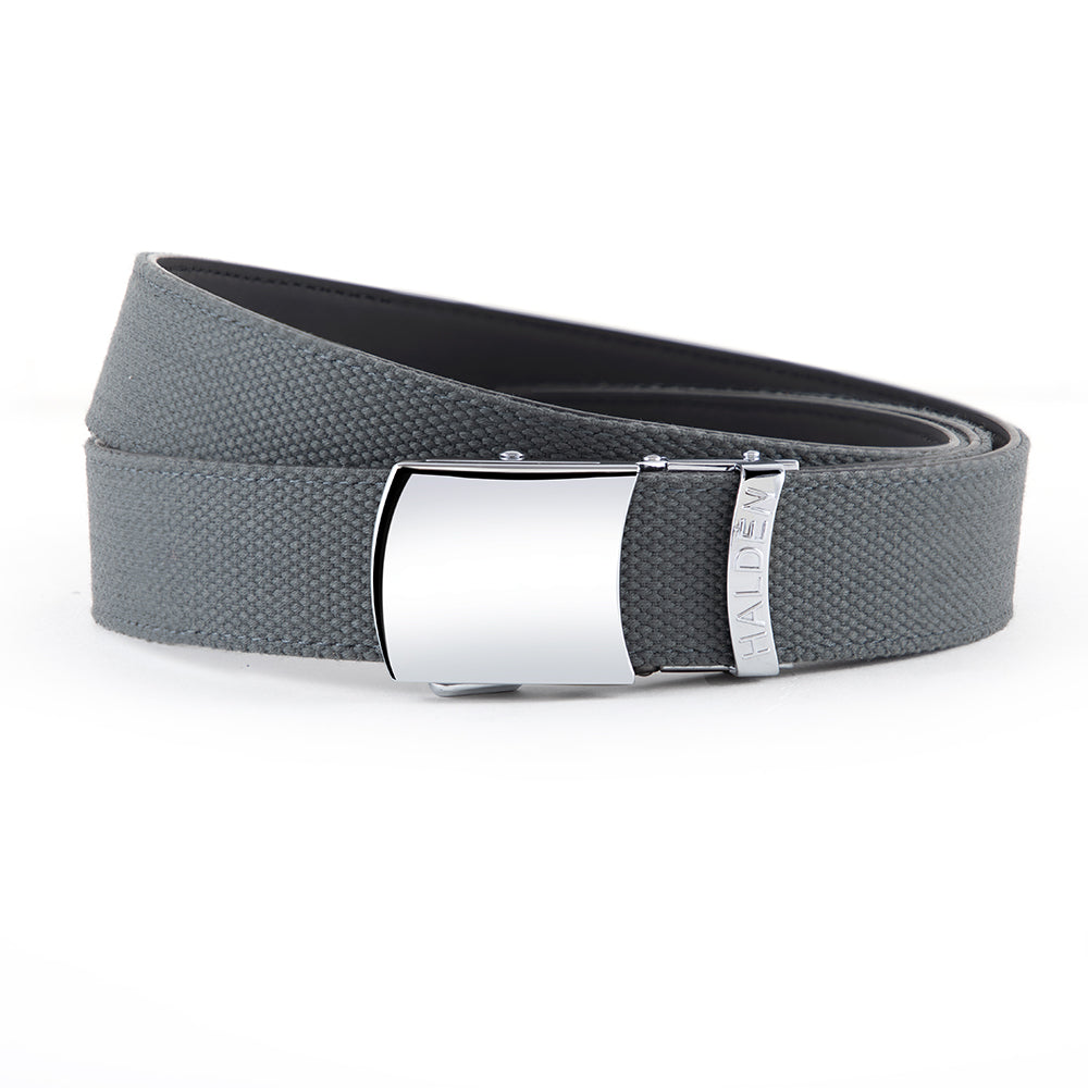 Canvas Grey with vintage buckle