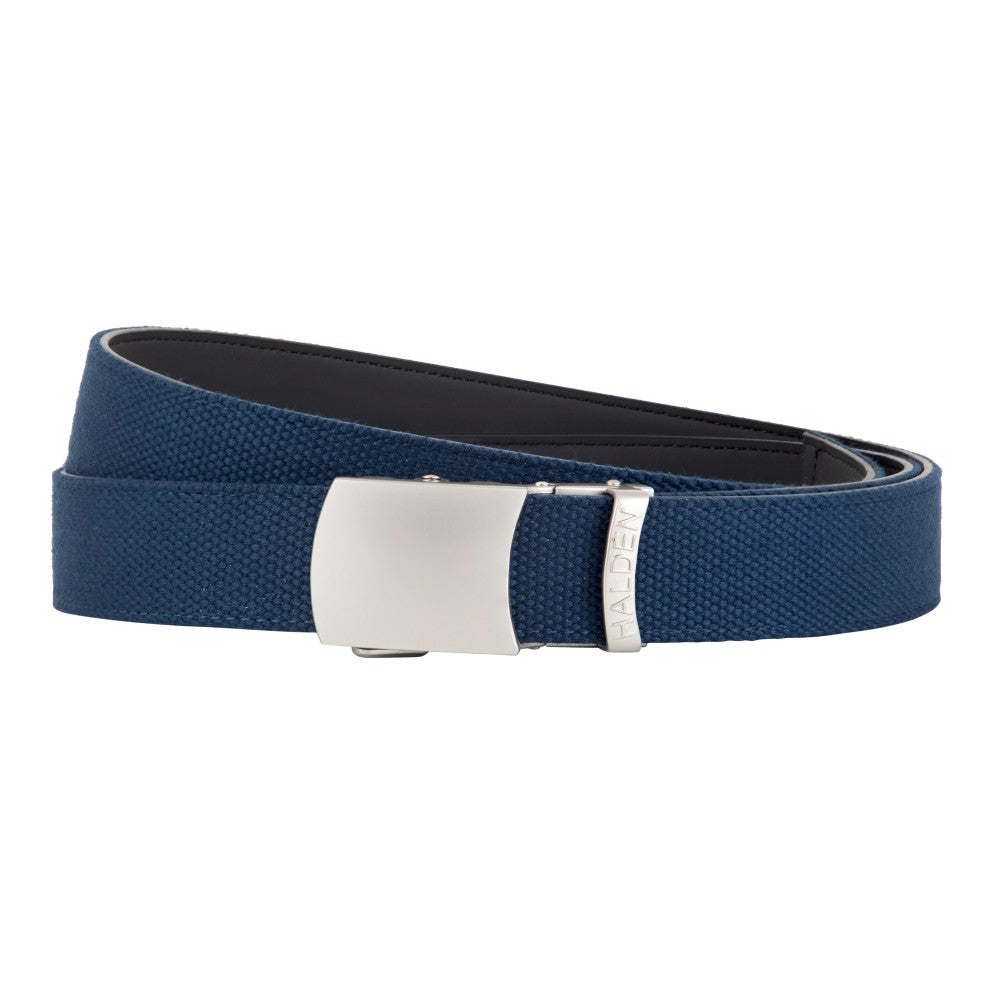 Canvas blue with vintage buckle