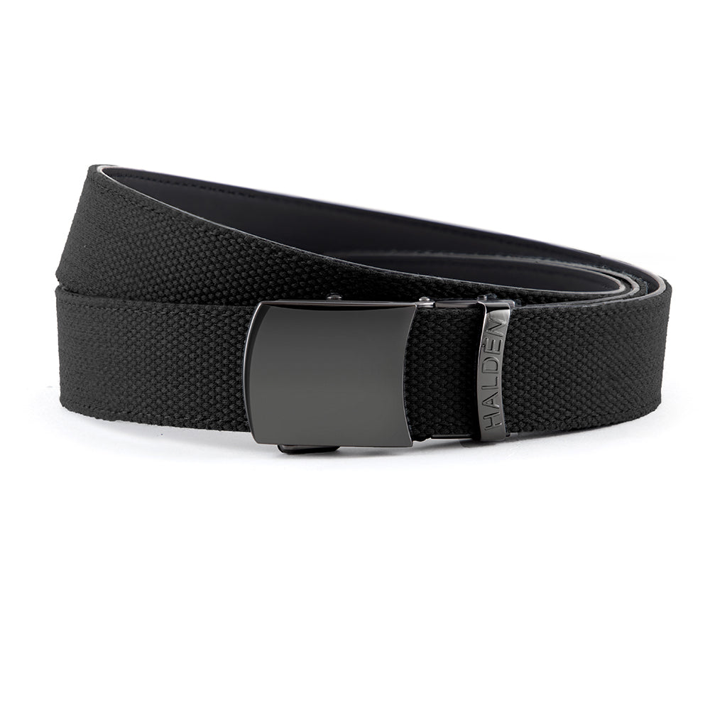 Canvas black with vintage buckle