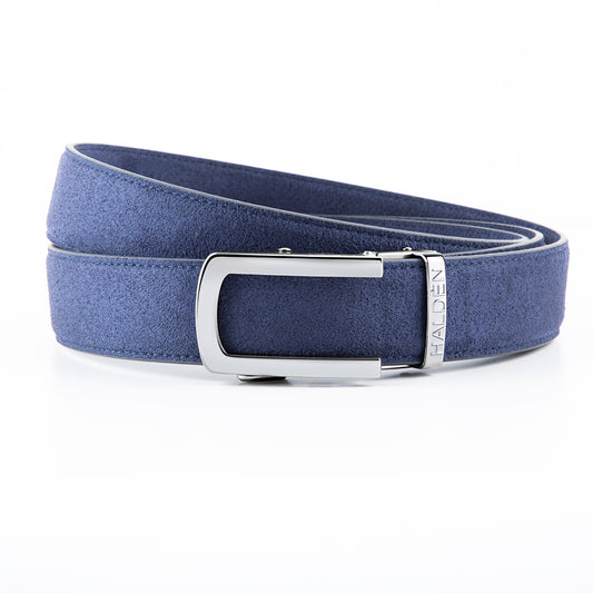 Micro fiber suede blue with classic buckle