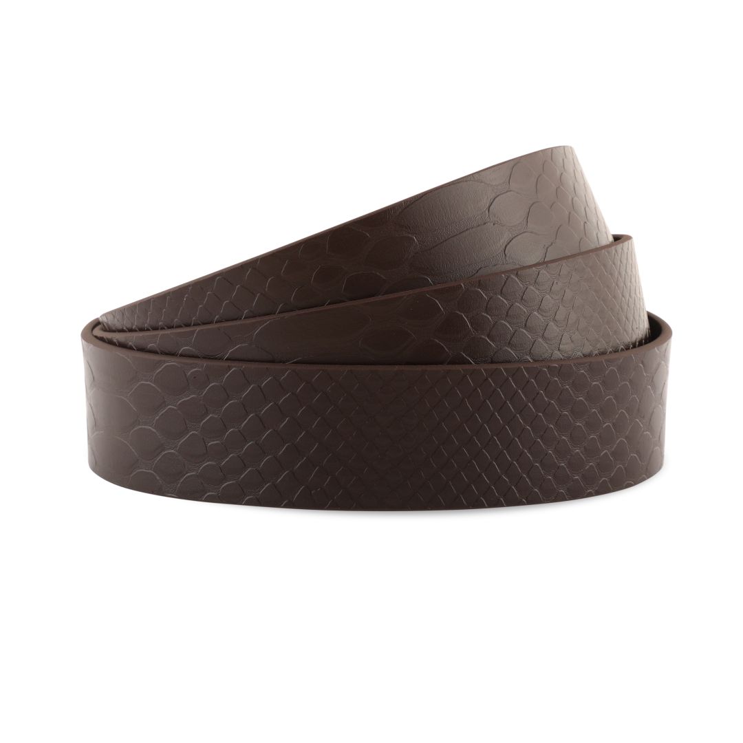 3.4 cm/ 1.5" CROC BROWN STRAP