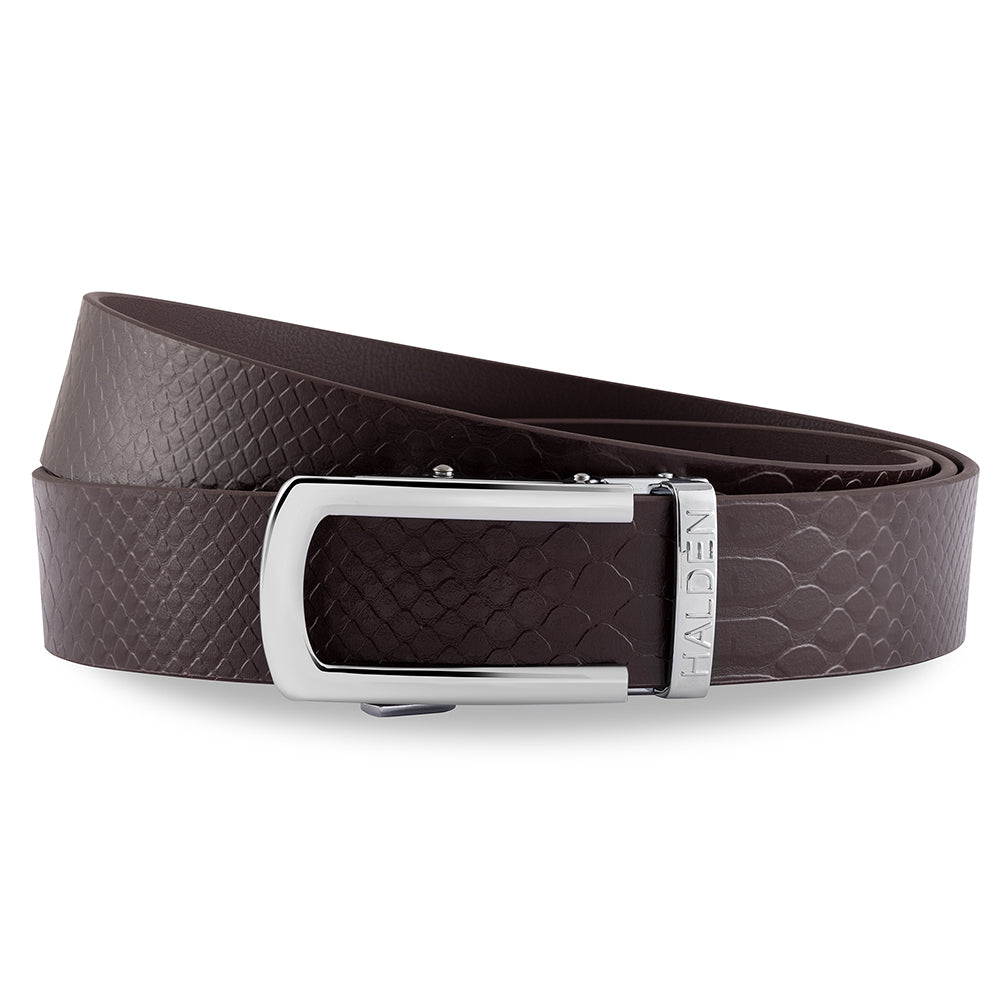 Croc brown with classic buckle