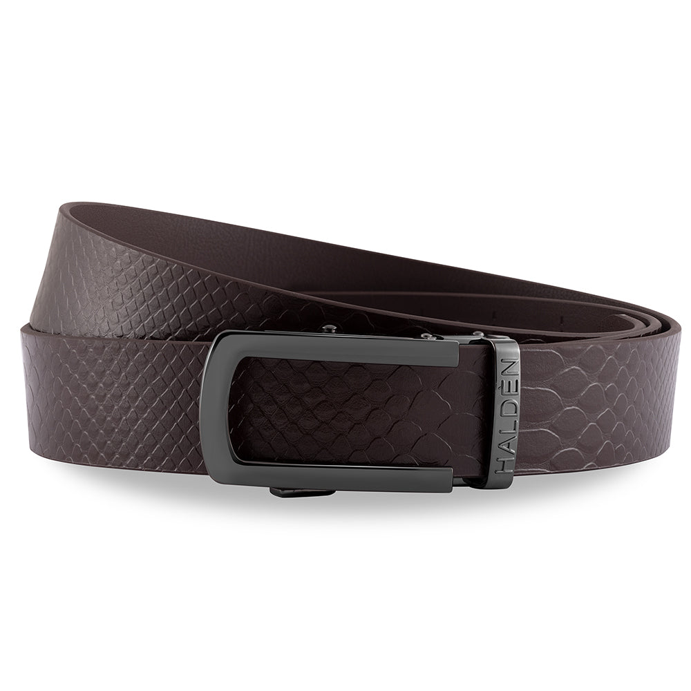 Croc brown with classic buckle