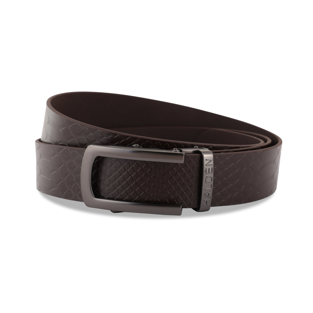 Croc brown with classic buckle